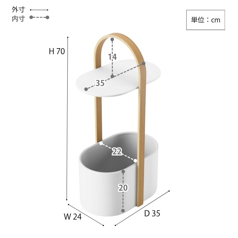 umblaハブストレージテーブル