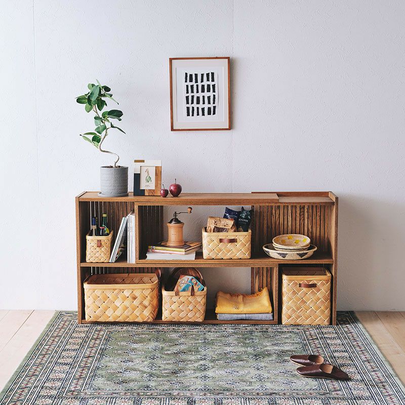 【ハイジ】木製シンプルテーブル 下部棚付き[オーダー品] isseikifurnitureshop_101-01641