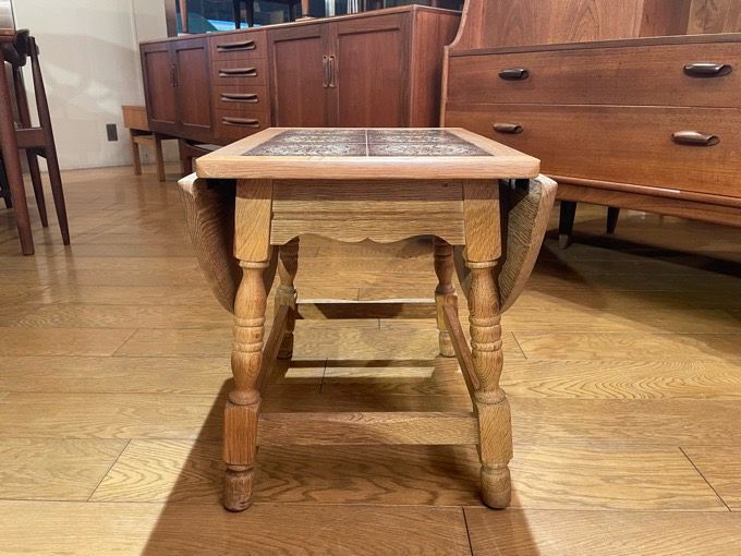 SALE】デンマーク製タイルトップエクステンションコーヒーテーブル