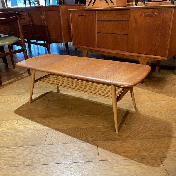 アーコール Ercol テーブル アーコールERCOLダイニングテーブル| 英国ヴィンテージ家具 |「66歳