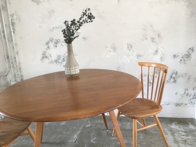 アーコール オーバル ドロップリーフ テーブル Ercol Oval Drop Leaf