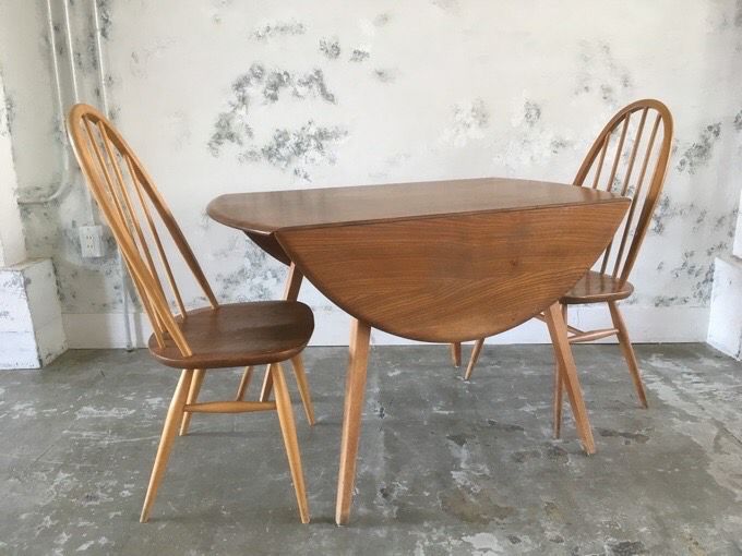 アーコール オーバル ドロップリーフ テーブル Ercol Oval Drop Leaf