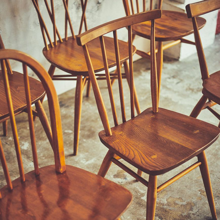 【発送の場合は即購入不可】 ercol スティックバックチェア ヴィンテージ 英国 アーコール エルム ウィンザーチェア 曲木 椅子 コムバック ダイニングチェア 92628 アーコールERCOL スティックバックチェア｜アンティーク家具・照明の