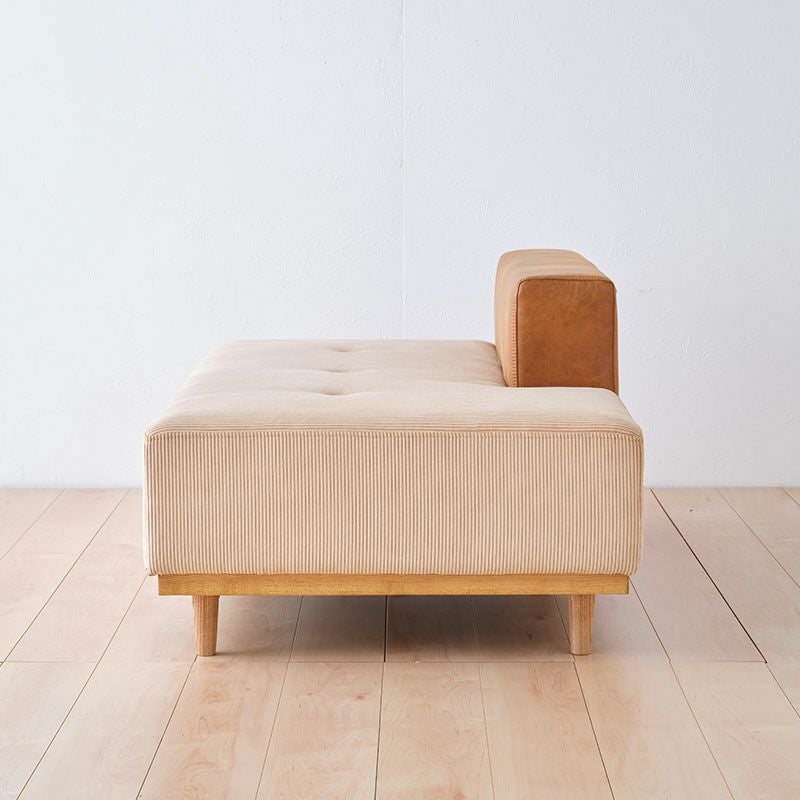 【のびたわ】コーデュロイ ベンチ ベージュ 家具　椅子 ベンチソファ 楽天市場】ベンチ ソファ ソファー 2人掛け 布張り 幅105cm 肘無し 背