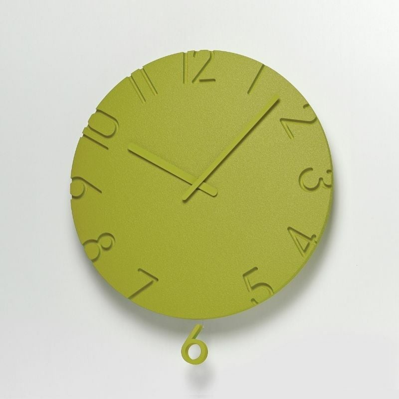 CARVED SWING COLORED ウォールクロック