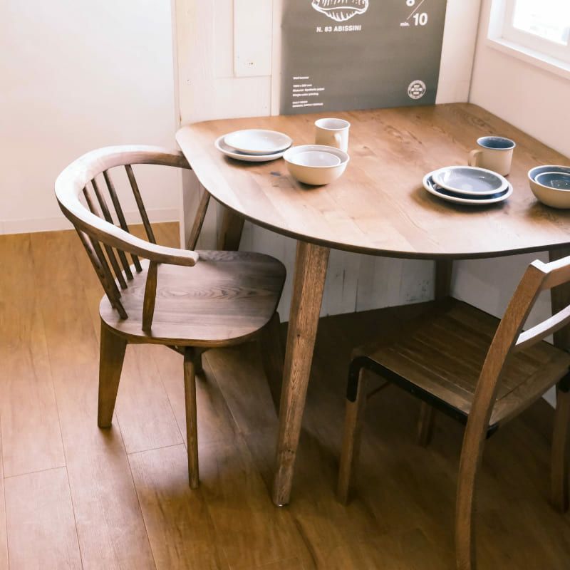 幅95cm/幅110cm] RADY Tribe変形テーブル(木角脚) | DOUBLEDAY ONLINE SHOP